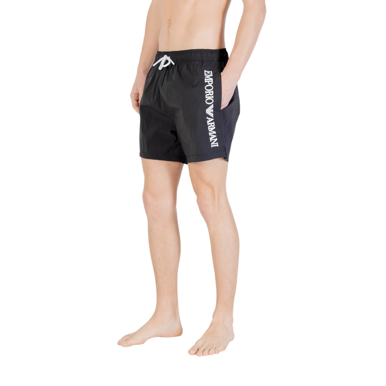 Emporio Armani Underwear Costume Uomo Nero Con Lacci Tasca Singola