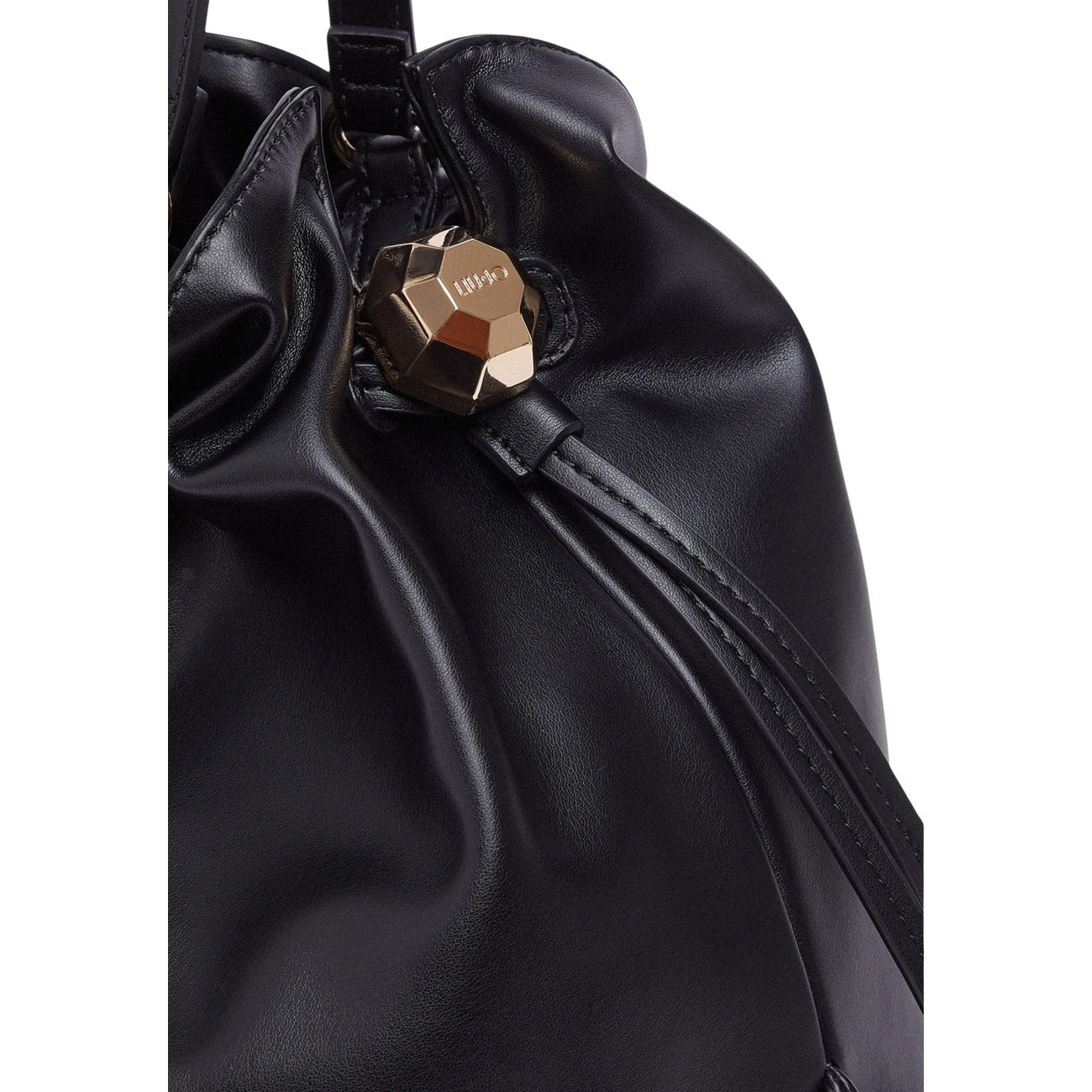 Liu Jo Borsa Donna Nero A Mano Chiusura Lacci 38x29x14