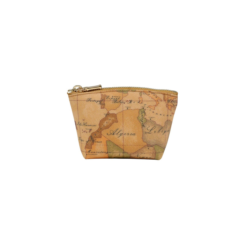 Alviero Martini Prima Classe Borsa Donna Beige Piccola Con Chiusura Zip In Pelle Cotone Poliestere