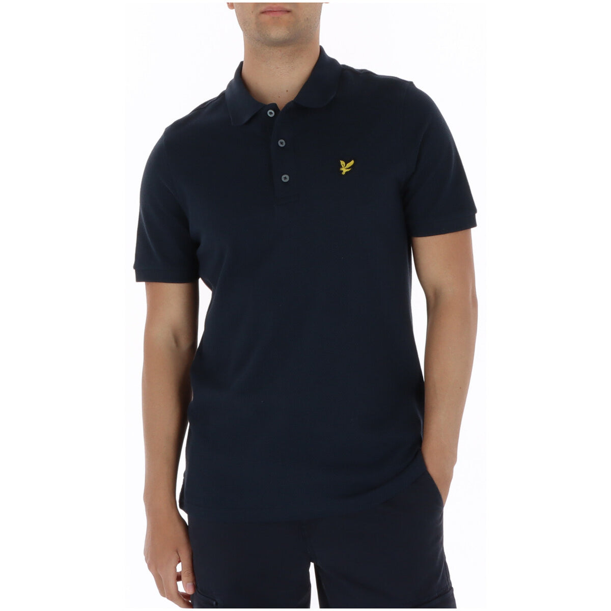 Abbigliamento Polo Lyle & Scott Lyle And Scott Polo Uomo Bianco In Cotone Con Elastan Manica Corta