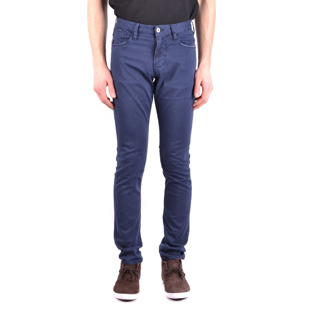 Jeans Uomo Armani Jeans Blu Cotone Elasticizzato Primavera Estate
