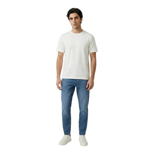 Antony Morato T Shirt Uomo Cotone Bianco Scollo Tondo Maniche Corte