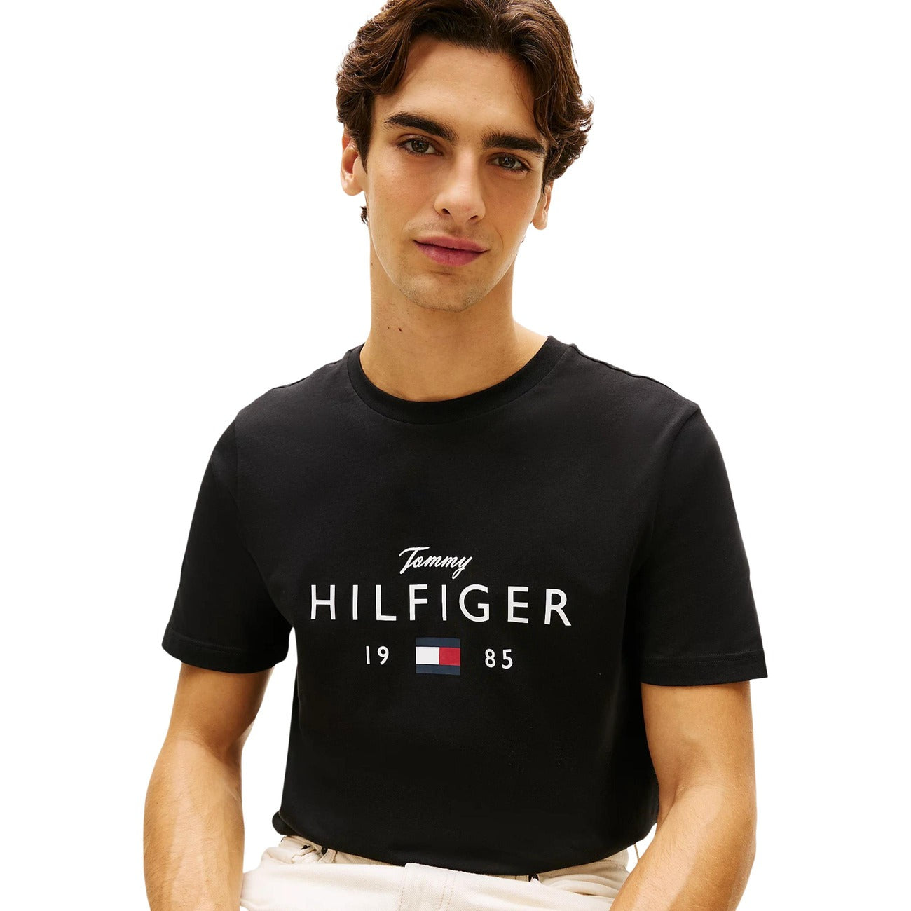 Tommy Hilfiger Jeans T Shirt Uomo Nero Cotone 100 Primavera Estate