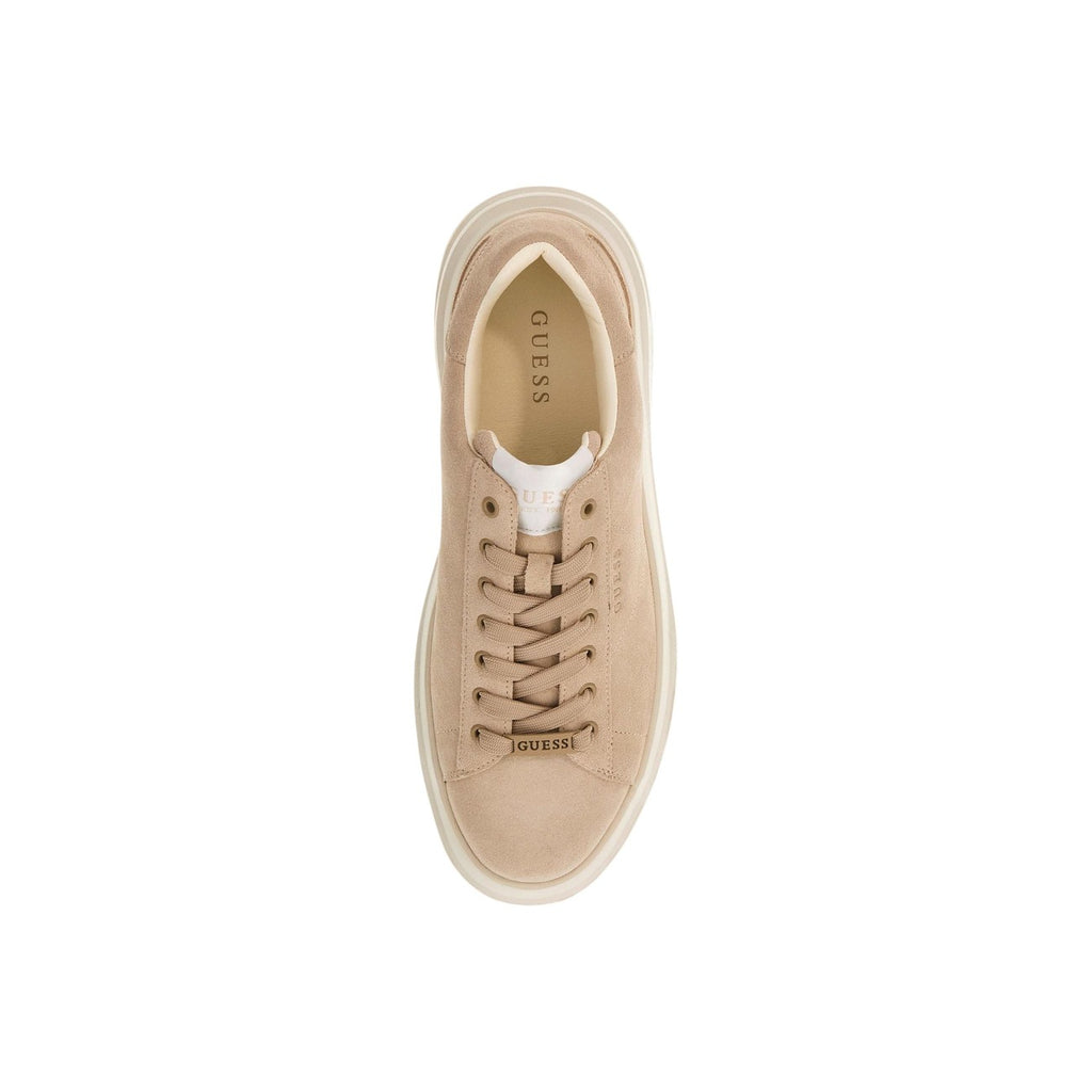 Guess Sneakers Uomo Camoscio Beige Scarpe Basse Sportive Primavera
