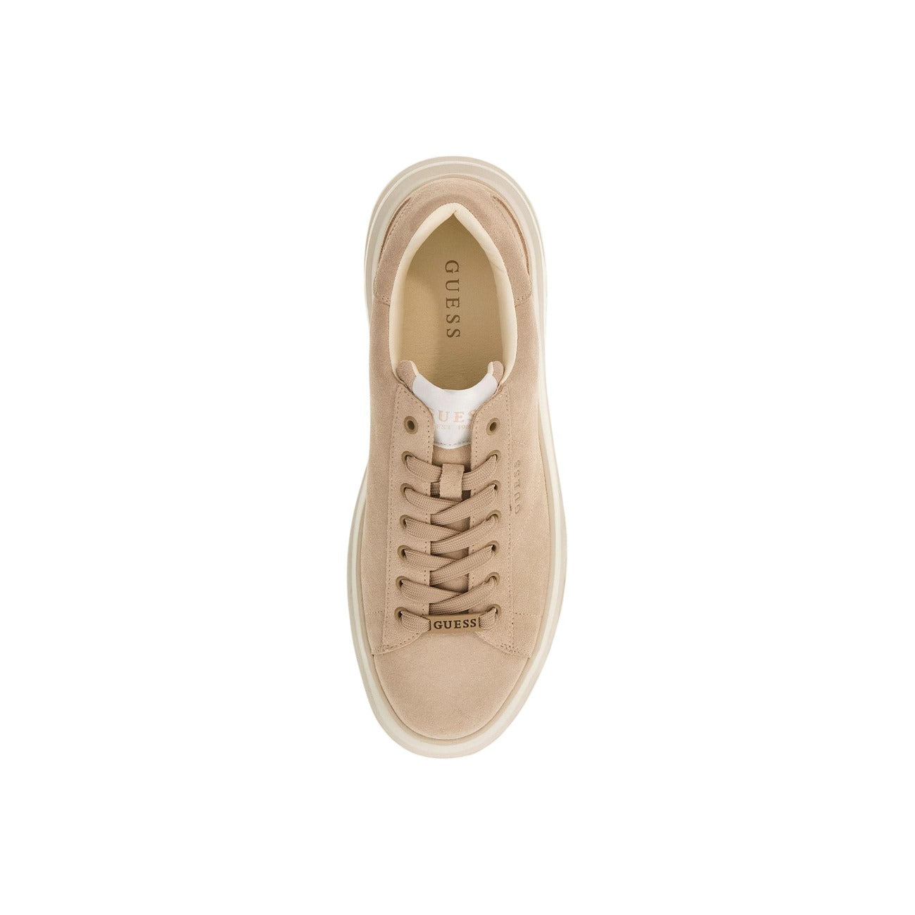 Guess Sneakers Uomo Camoscio Beige Scarpe Basse Sportive Primavera