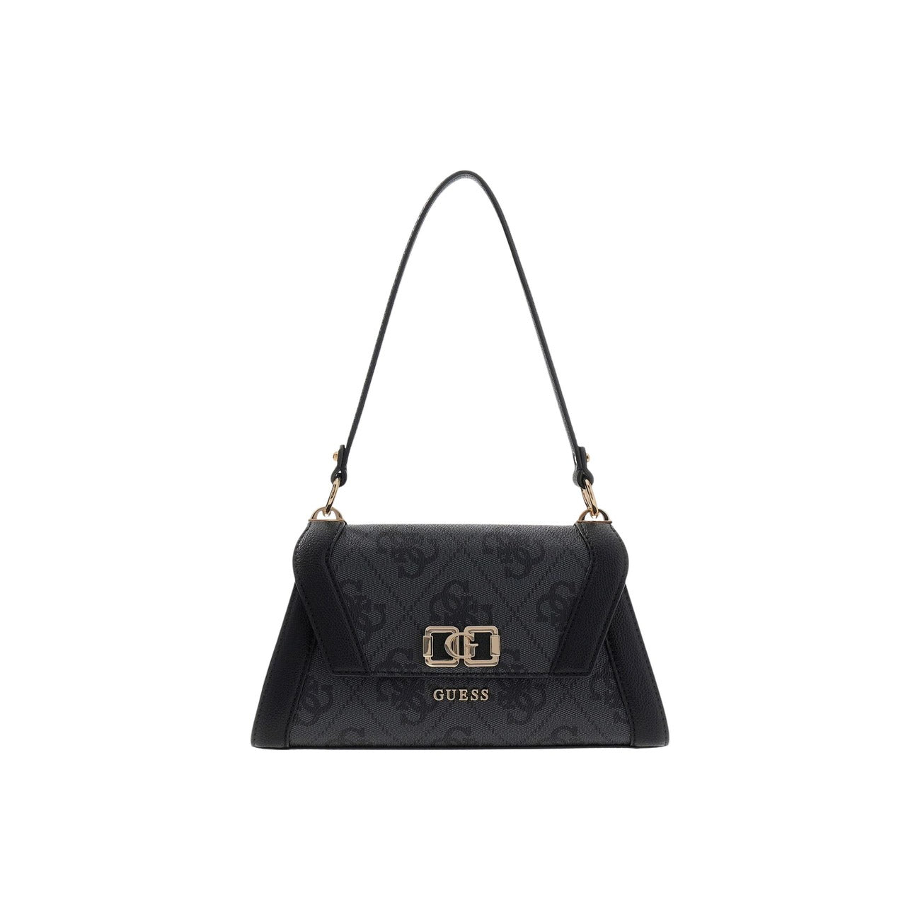 Guess Borsa Donna Grigio A Mano Con Tracolla 27x15x8 Cm Poliuretano