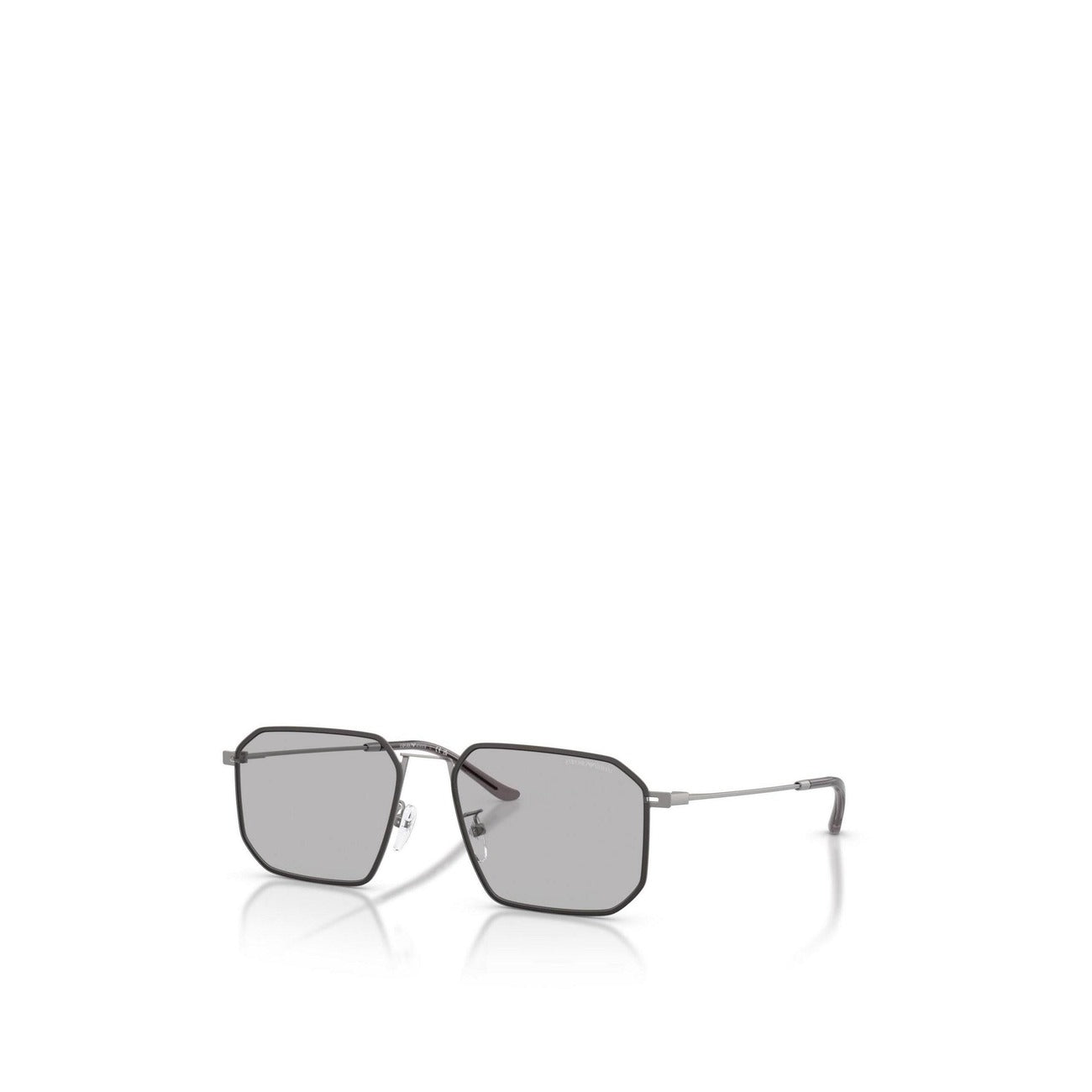 Emporio Armani Occhiali Da Sole Uomo Grigio Metallo Design Irregolare