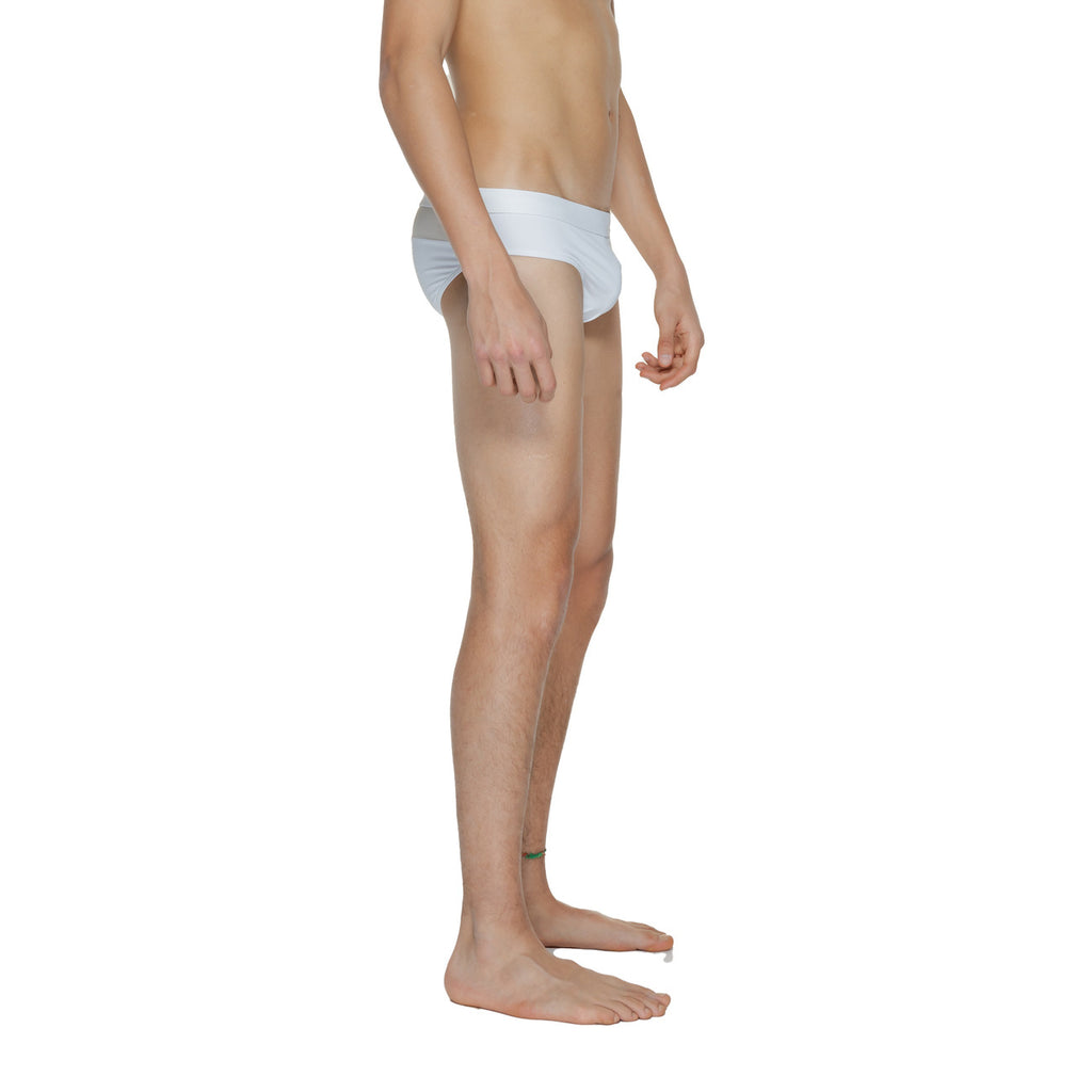 Calvin Klein Costume Da Bagno Uomo Bianco Elasticizzato Estivo