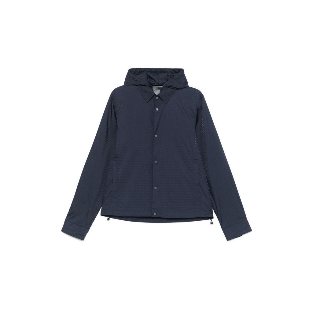 Emporio Armani Giubbotto Uomo Blu Primavera Estate Con Zip E Bottoni