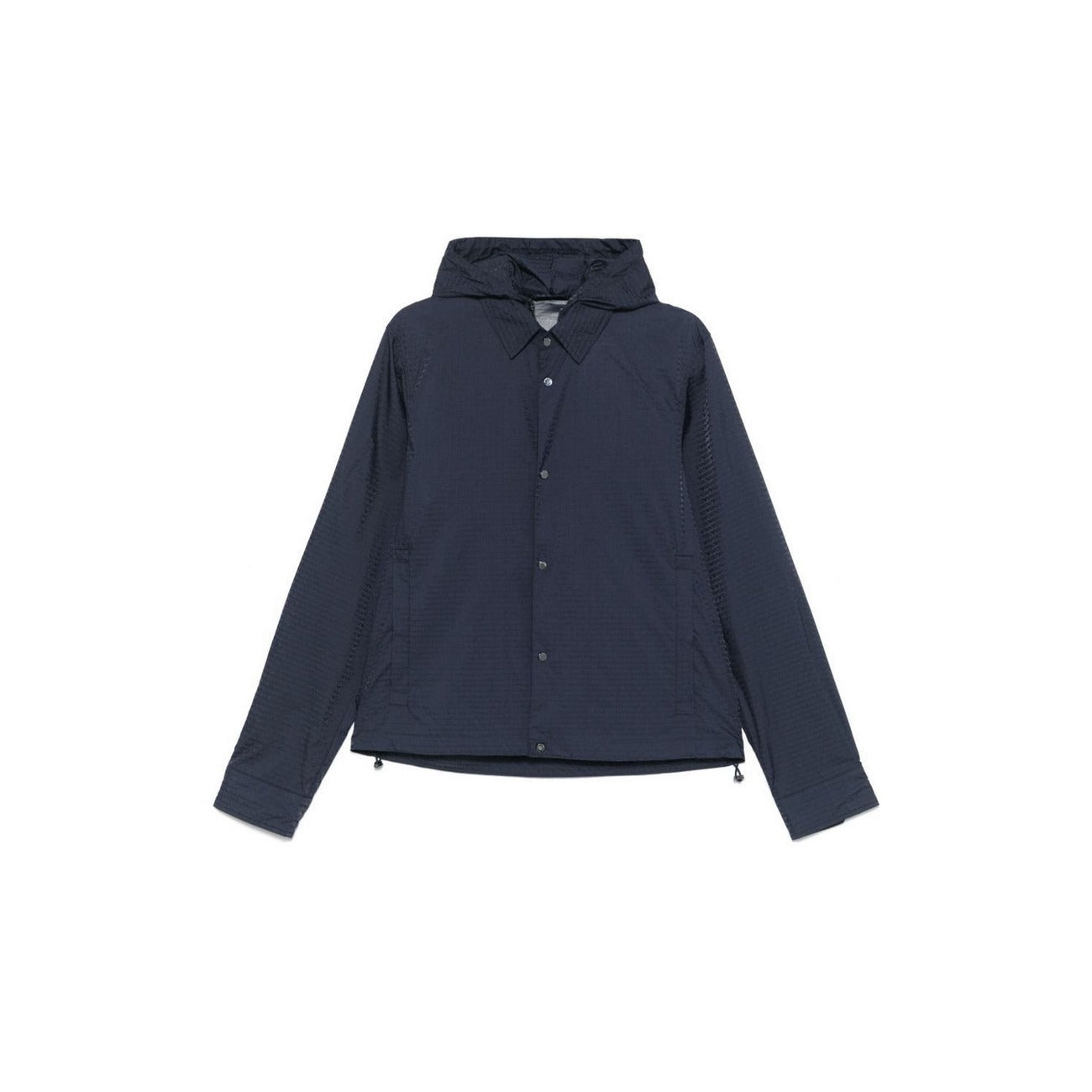 Emporio Armani Giubbotto Uomo Blu Primavera Estate Con Zip E Bottoni