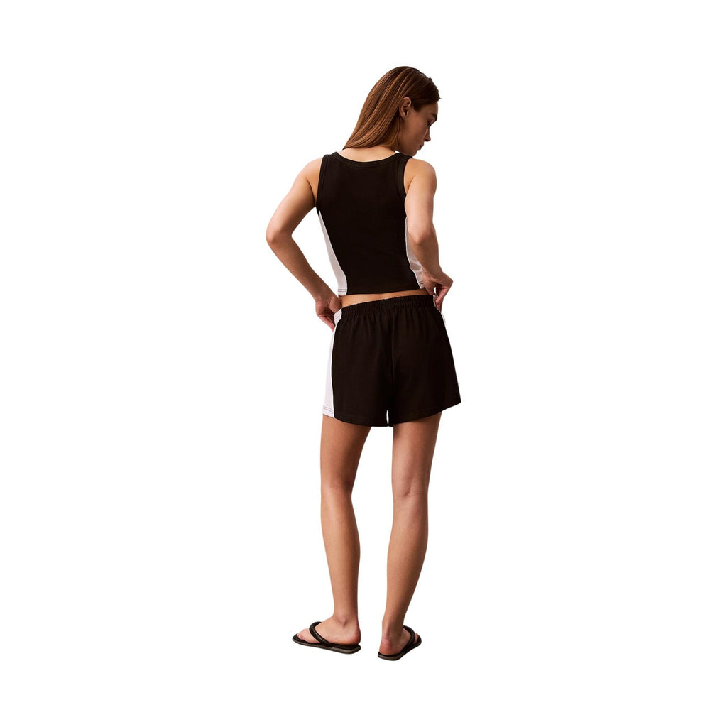 Calvin Klein Jeans Shorts Donna Cotone Nero Primavera Estate