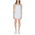 Tommy Hilfiger Jeans Abito Donna Bianco 99 Cotone 1 Elastan Primavera Estate