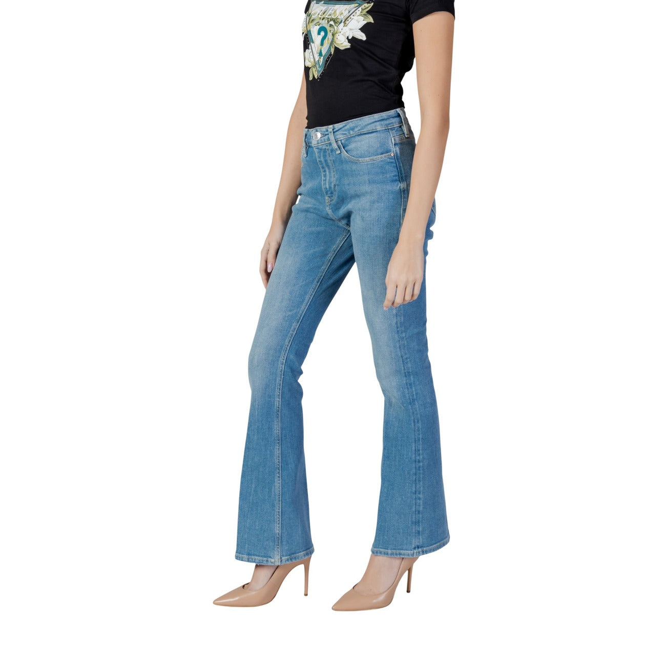 Guess Jeans Donna Sexy Flare Azzurro Primavera Estate