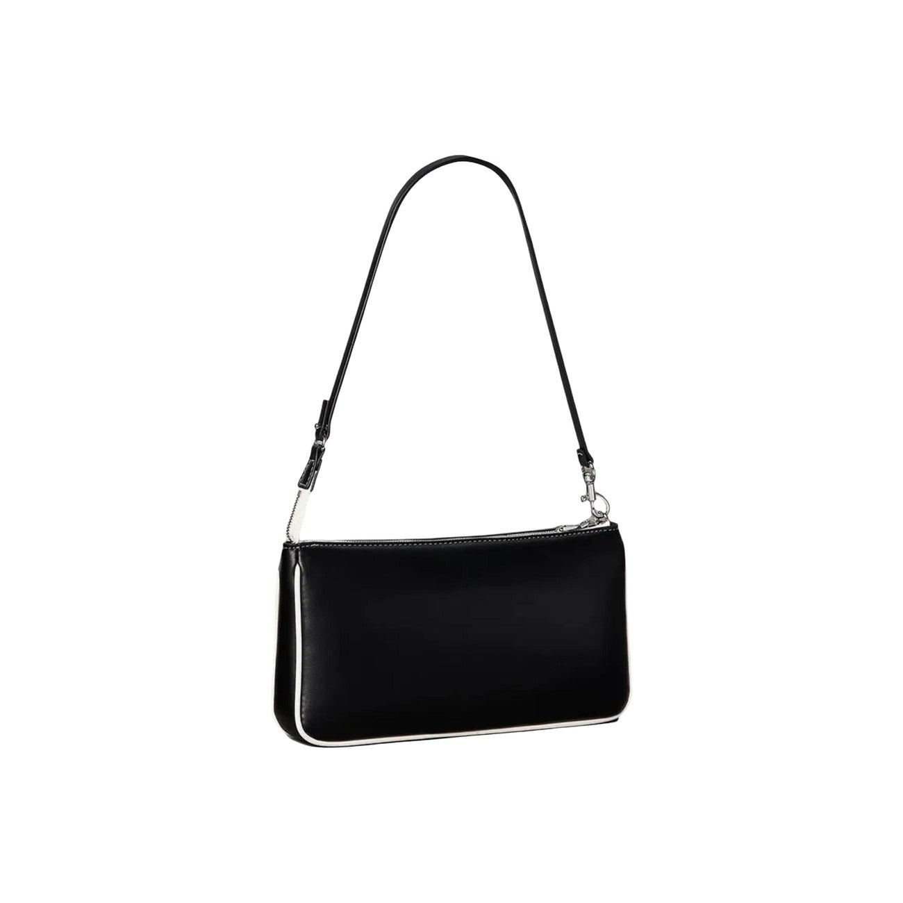 Calvin Klein Borsa Donna Convertible Pouch Nero A Mano Con Zip Interna Compact Elegante Autunno Inverno