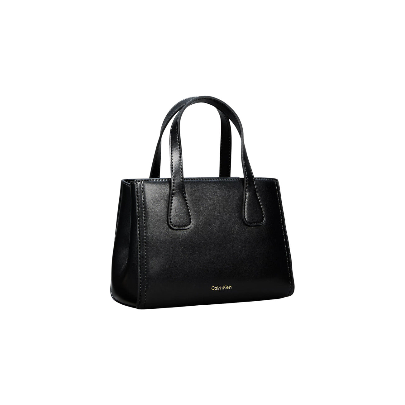 Calvin Klein Borsa Donna Mini Tote Crossbody Nera In Pelle Sintetica Con Zip Tasca Interna 20x14x7 cm