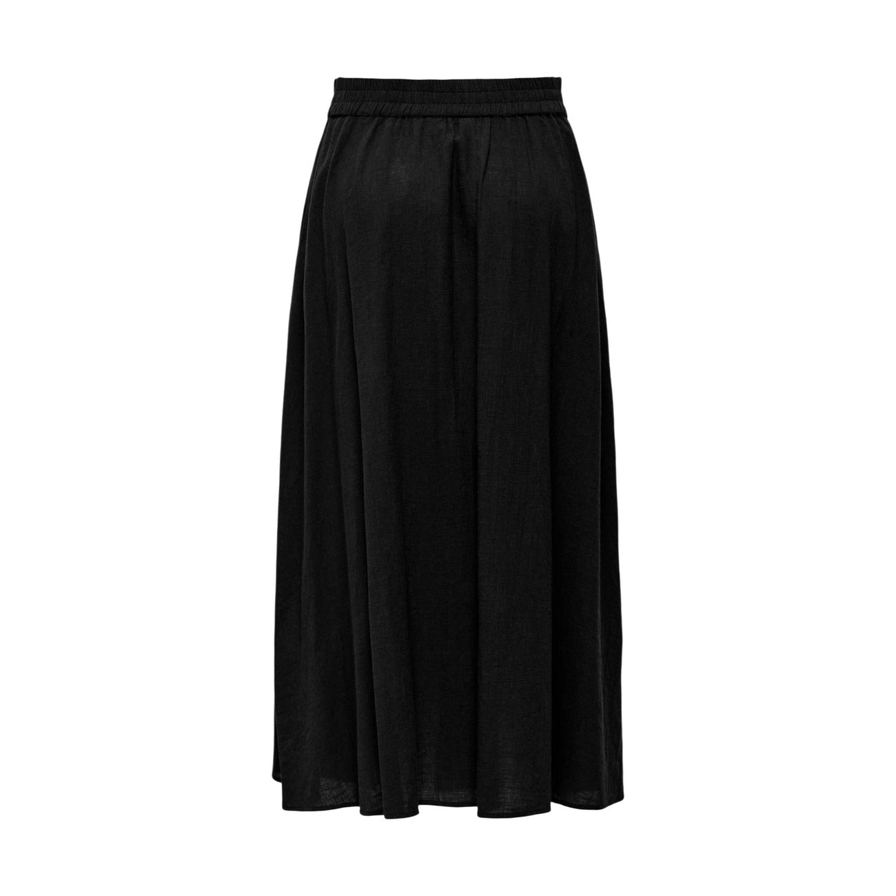 Only Gonna Donna Midi Nera Cotone Puro Primavera Estate
