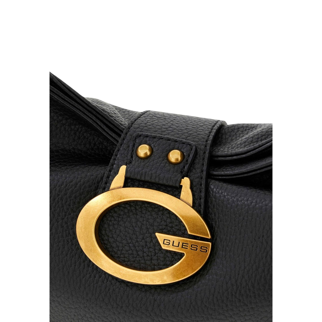 Guess Borsa A Mano Donna Nera Con Cerniera 39x26x9 Primavera Estate