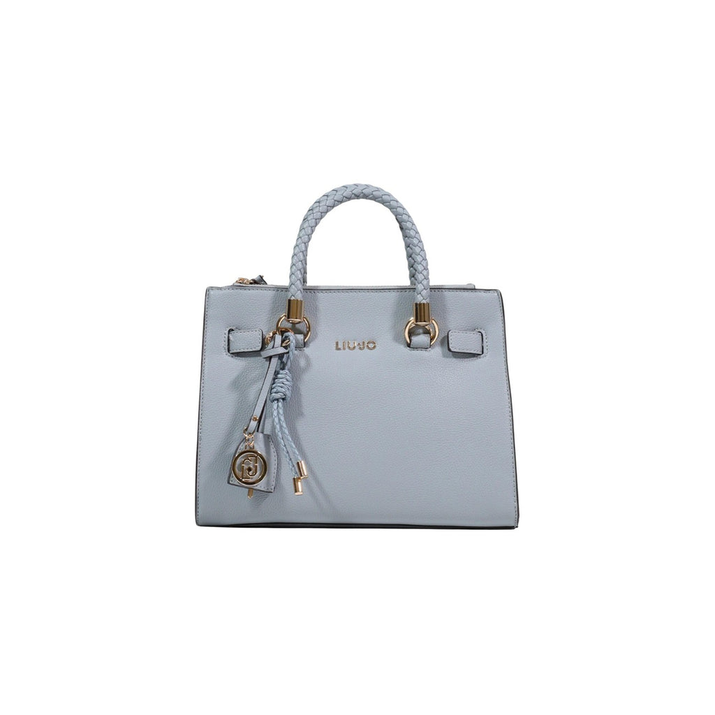 Liu Jo Borsa Donna Satchel Azzurro Tracolla Mano Zip 27x21x12 cm