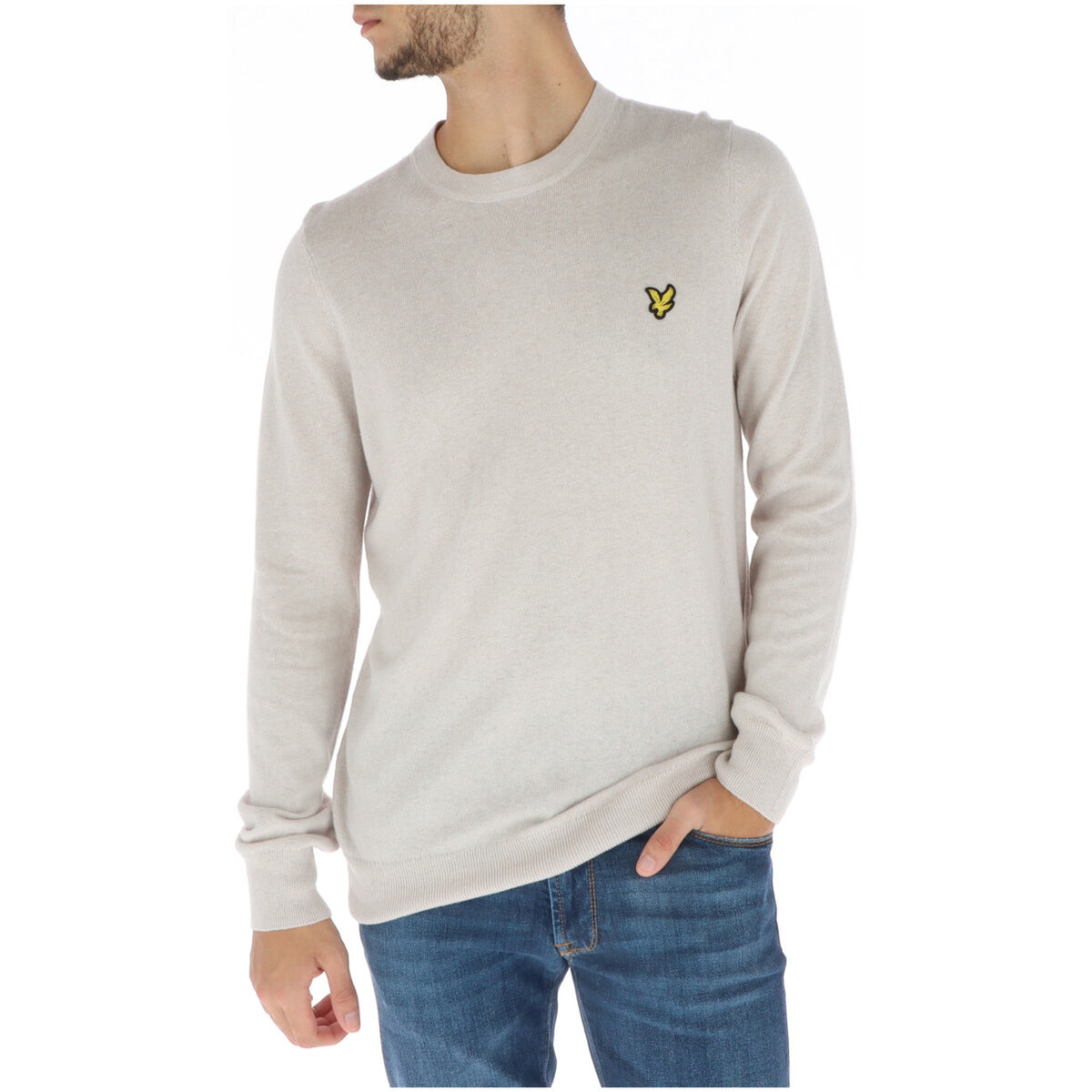 Abbigliamento Maglie Lyle & Scott Lyle And Scott Maglia Uomo Nero Girocollo Misto Lana Merino