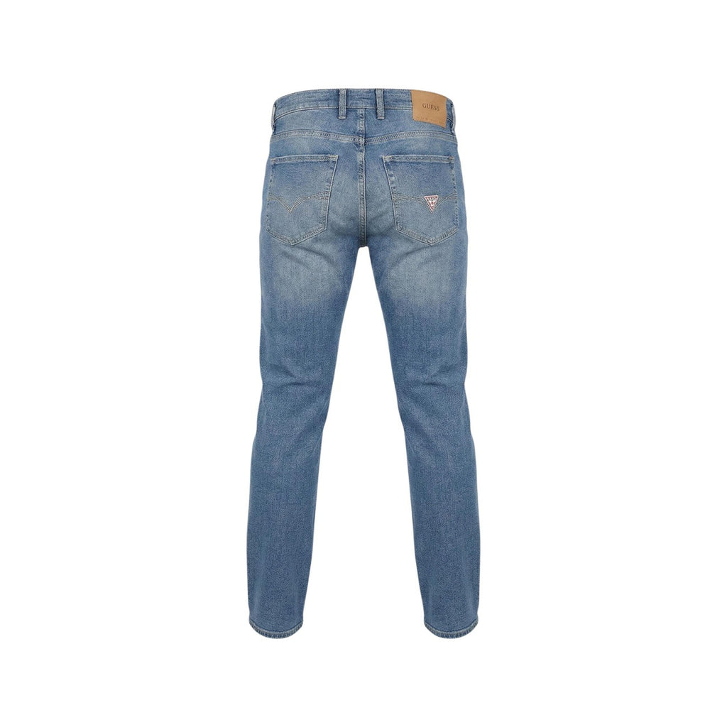 Guess Jeans Uomo Blu Cotone Elasticizzato Slim Primavera Estate