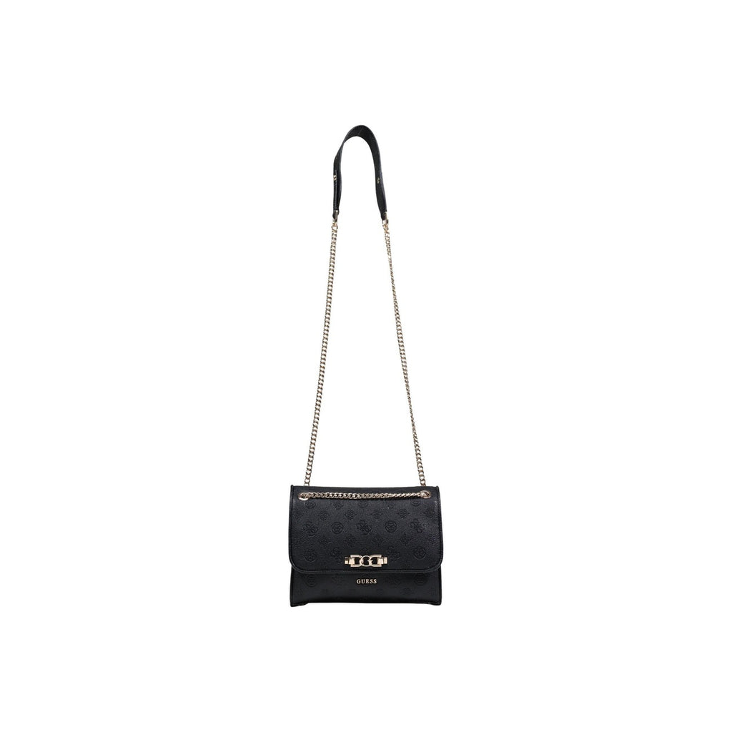 Guess Borsa Donna Nero A Mano E Tracolla 22x20x8 Cm Primavera Estate