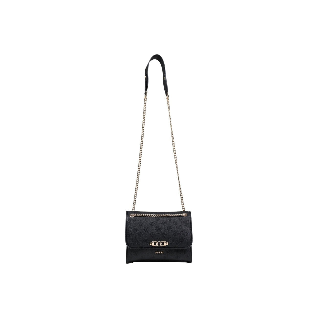 Guess Borsa Donna Nero A Mano E Tracolla 22x20x8 Cm Primavera Estate