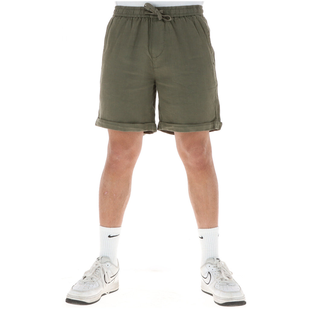 Lyle And Scott Bermuda Uomo 100 Per Cento Lino Verde Primavera Estate