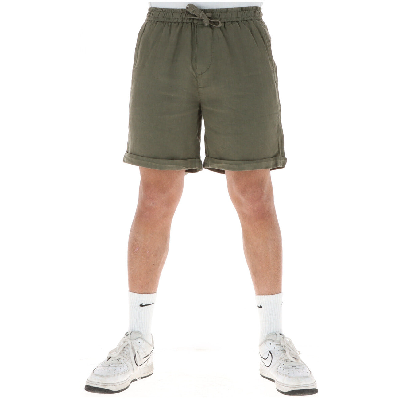 Lyle And Scott Bermuda Uomo 100 Per Cento Lino Verde Primavera Estate