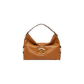 Guess Borsa Donna Camden Shoulder Bag In Pelle Marrone Con Zip
