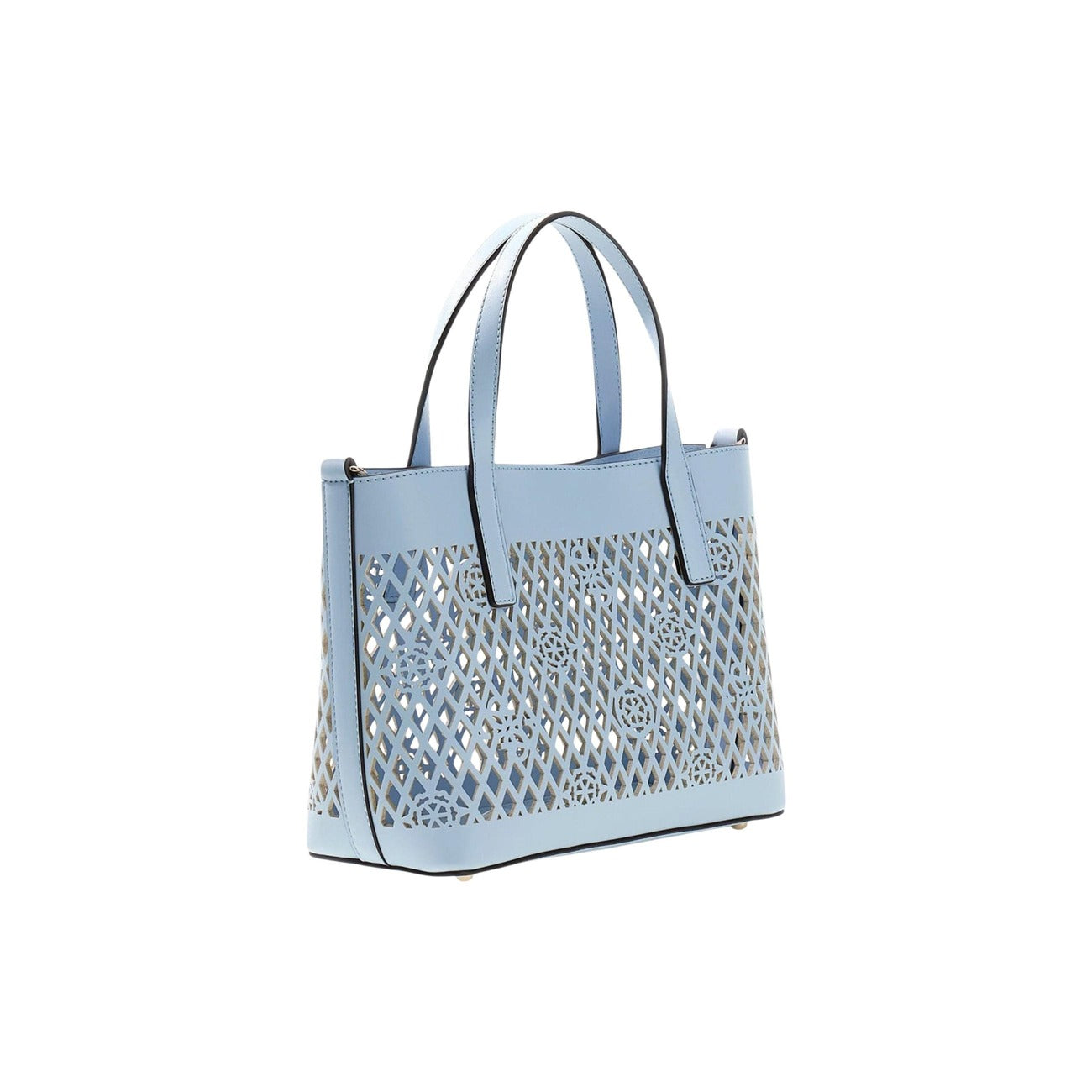 Guess Borsa Donna Blu Piccola A Mano Con Tracolla 18x24x11 Cm