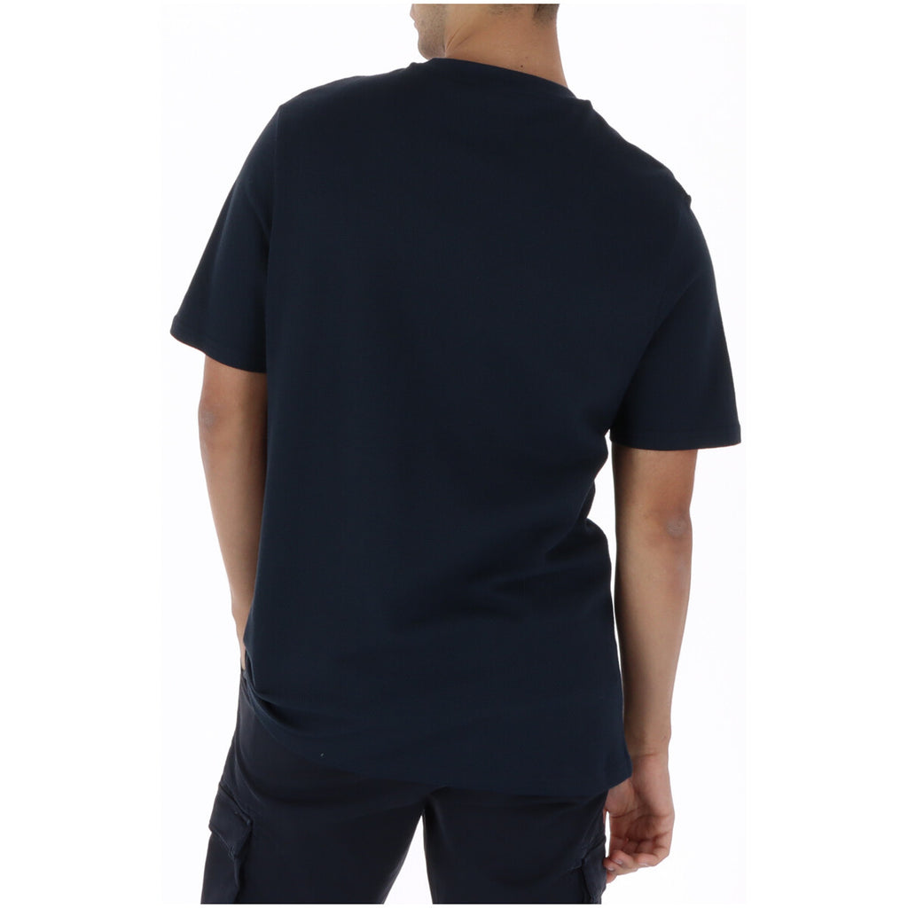 Lyle And Scott T Shirt Uomo Blu Cotone Puro Maniche Corte