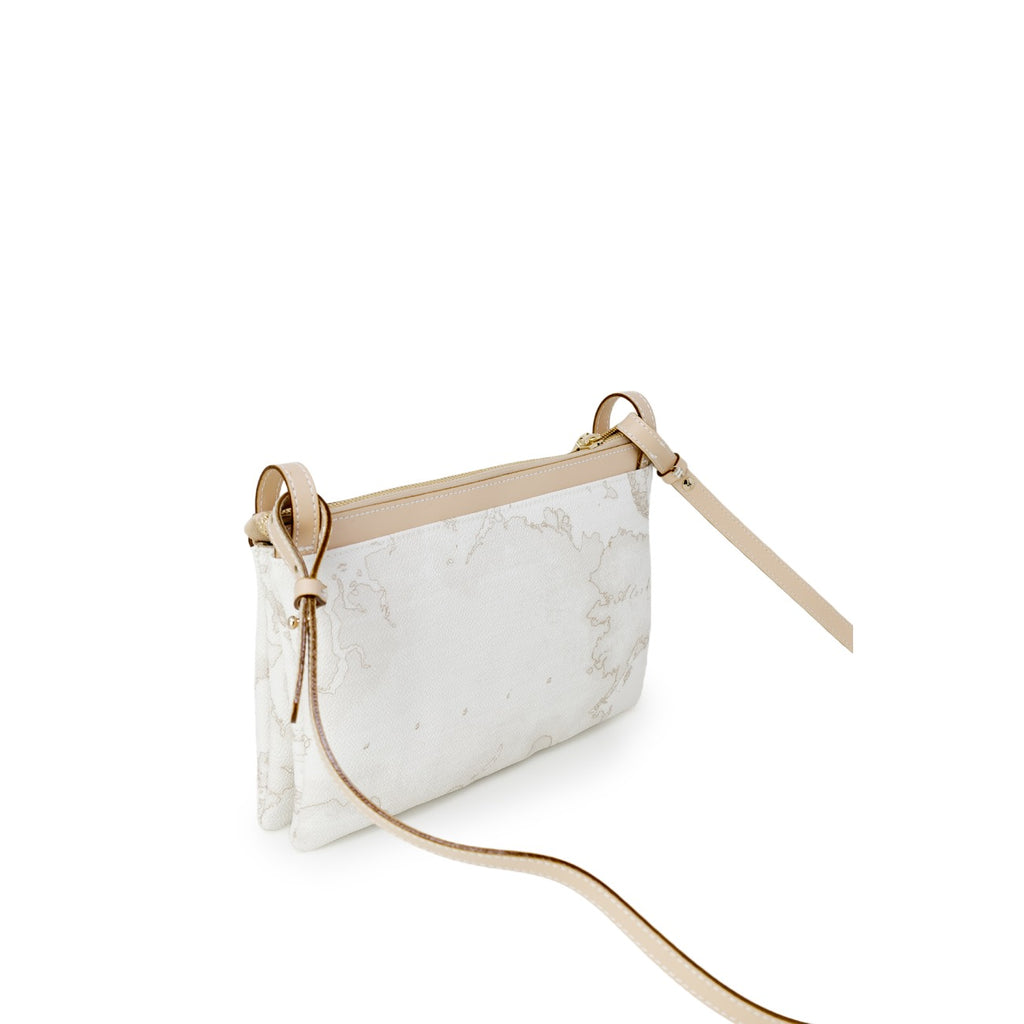 Alviero Martini Prima Classe Borsa Donna Tracolla Bianco Made In Italia Primavera Estate 24x16.5x5.5 Cm
