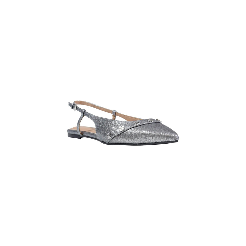Guess Scarpe Basse Donna Grigie Punta Con Cinturino Fibbia Primavera
