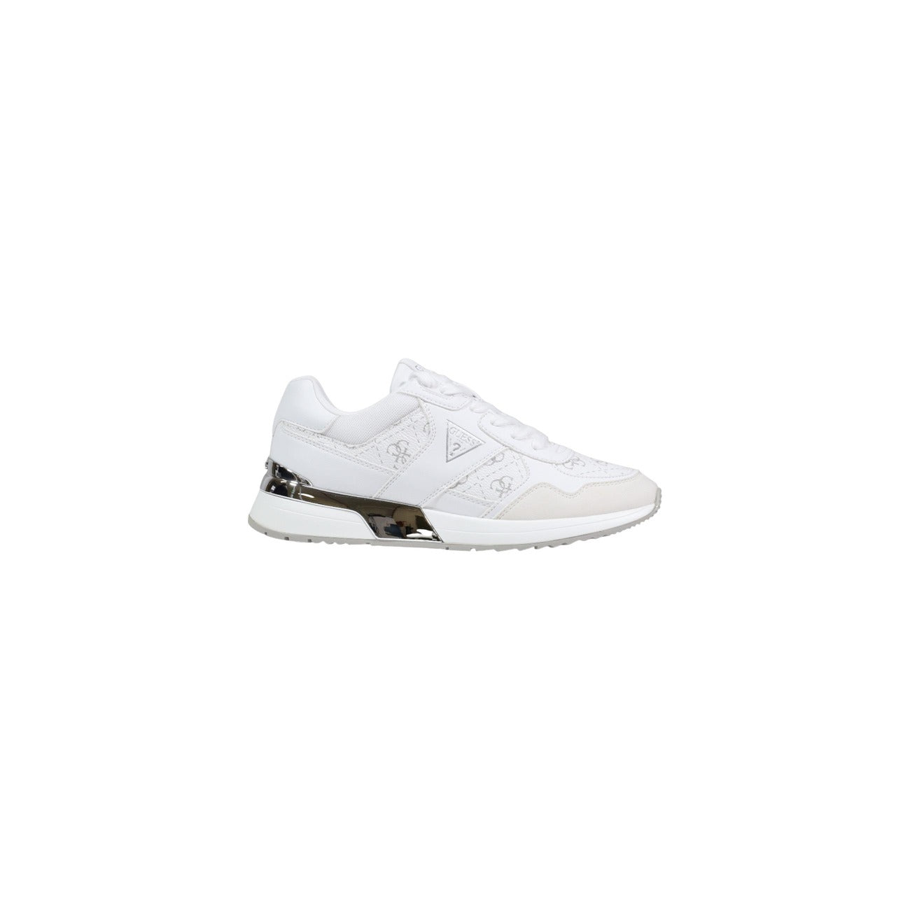 Guess Sneakers Donna Grigie In Pelle E Tessuto Con Lacci Primavera Estate