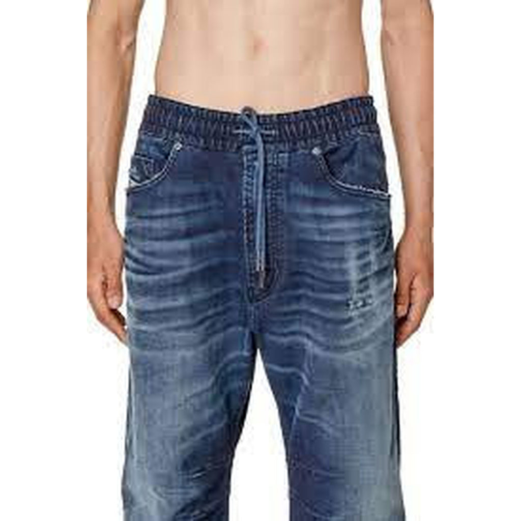 Diesel Jeans Uomo Blu Effetto Consumato Made In Italia Primavera Estate