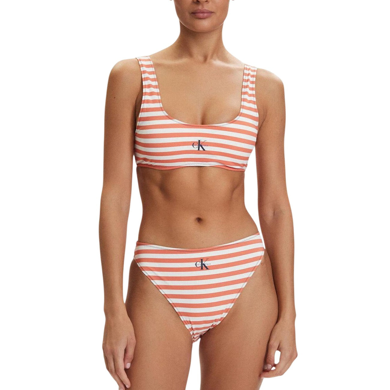 Calvin Klein Jeans Costume Donna Bikini High Leg Rosa Estivo
