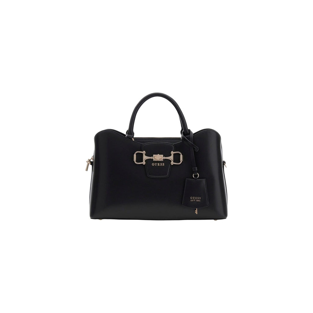 Guess Borsa Donna Nero A Mano Con Tracolla 32x21x11 Cm