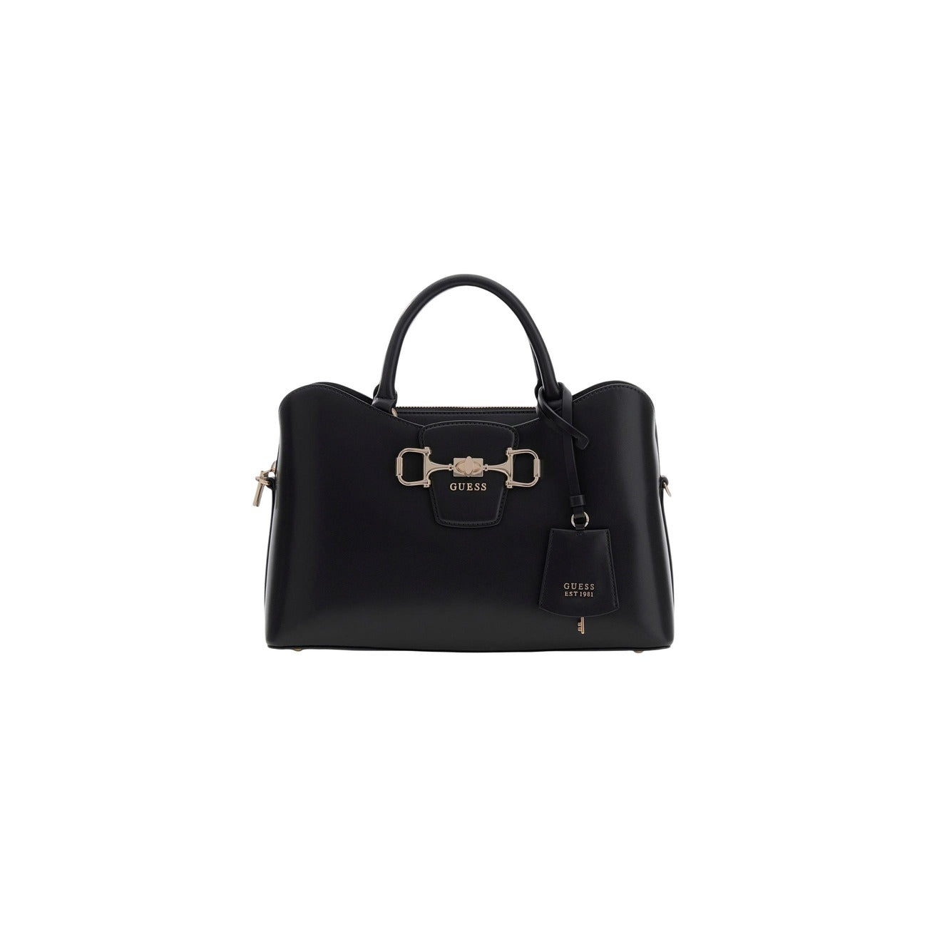Guess Borsa Donna Nero A Mano Con Tracolla 32x21x11 Cm