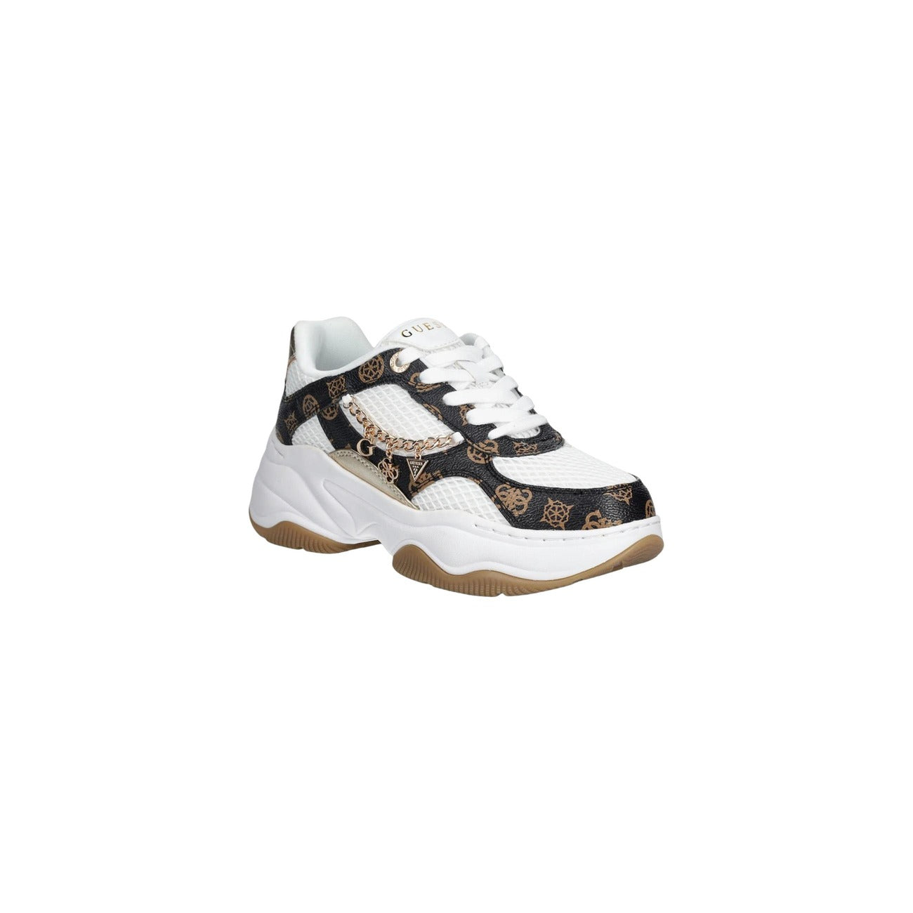 Guess Sneakers Donna Marrone Lacci Basse Sportive Primavera Estate