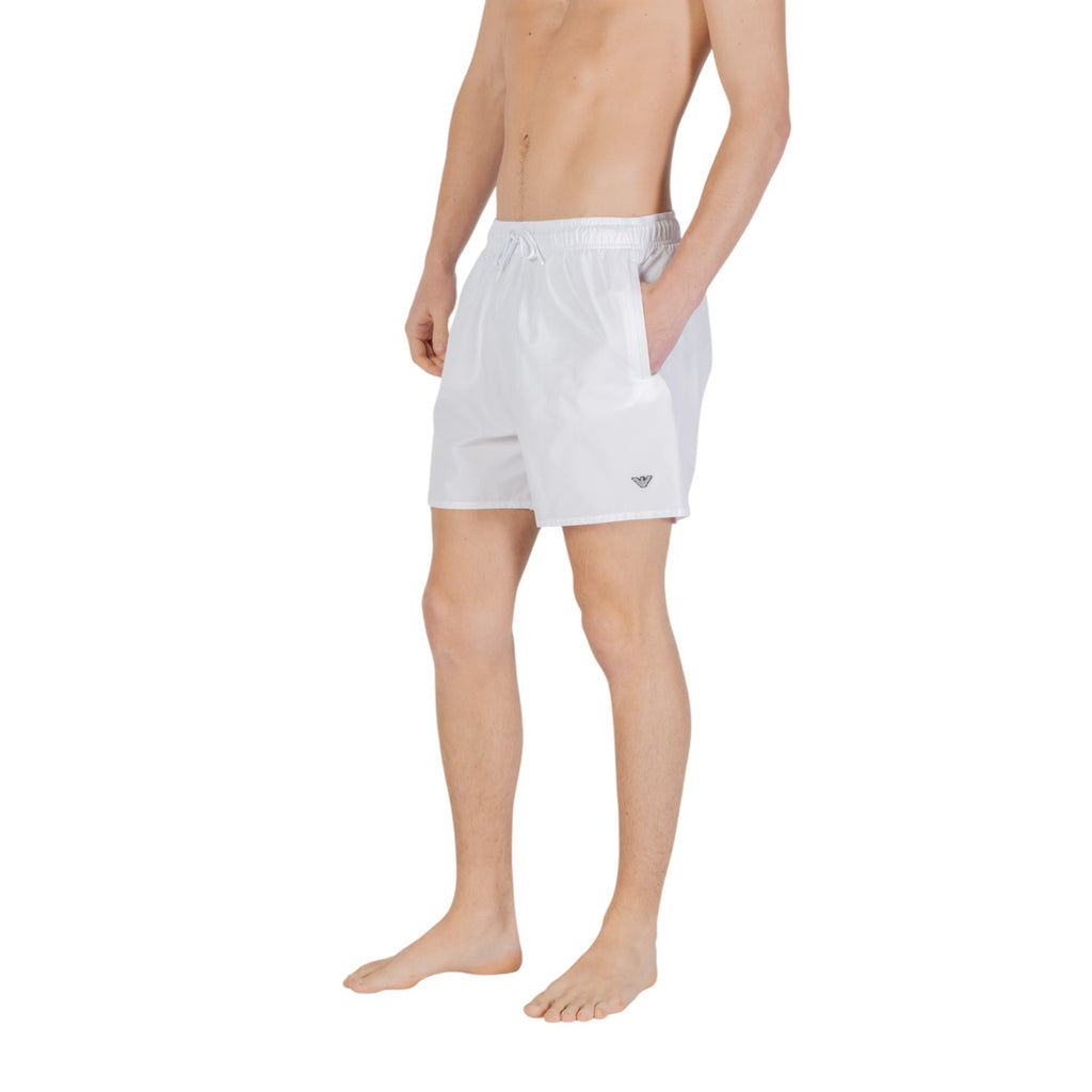 Emporio Armani Underwear Costume Uomo Bianco Con Lacci E Tasche
