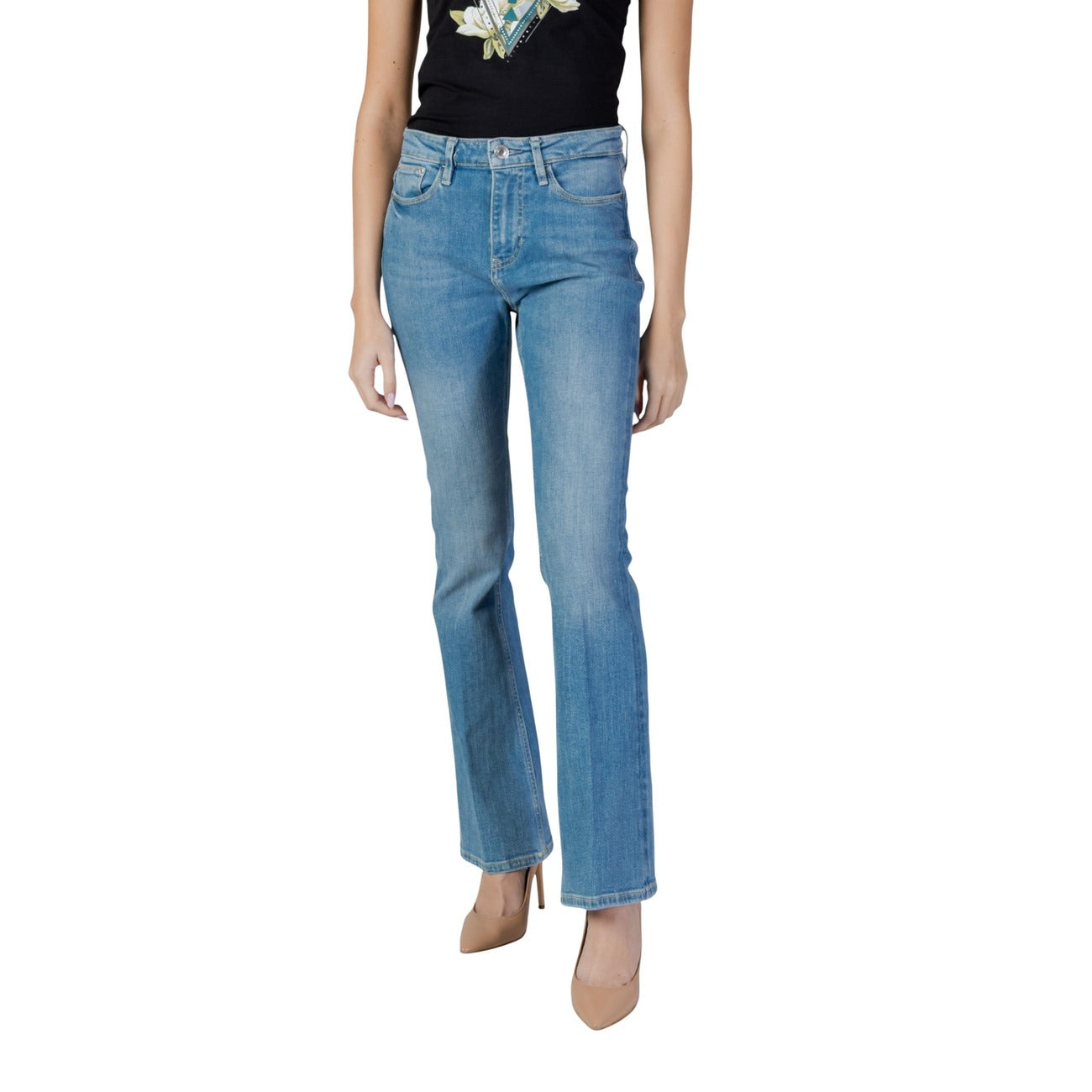 Guess Jeans Donna Sexy Flare Azzurro Primavera Estate