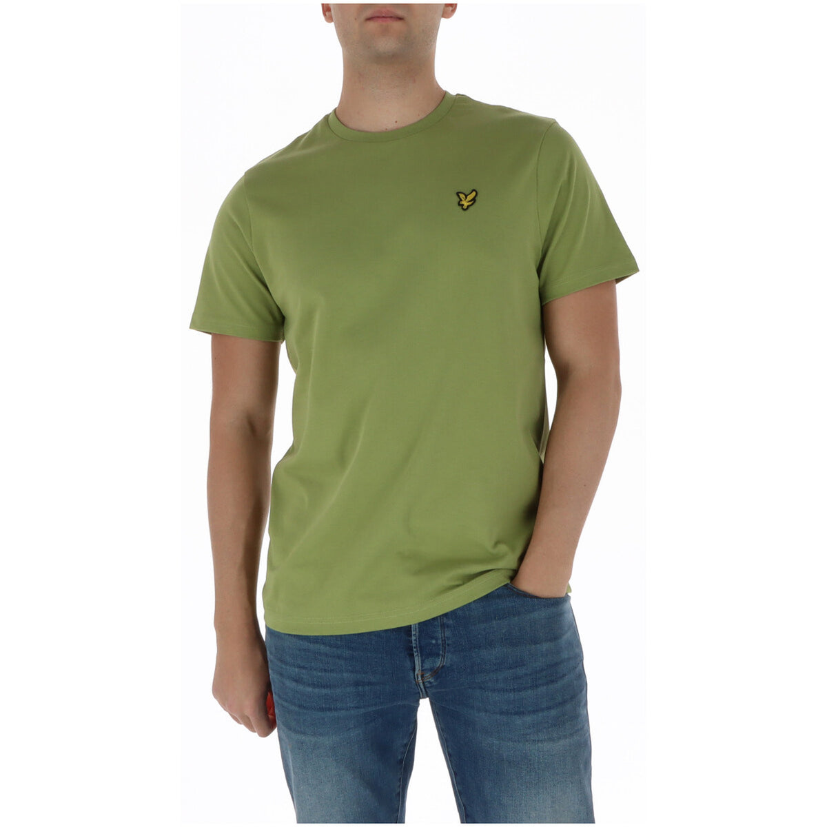 Abbigliamento T-shirt Lyle & Scott Lyle E Scott T Shirt Uomo Rosa Girocollo Cotone Puro Maniche Corte Estate