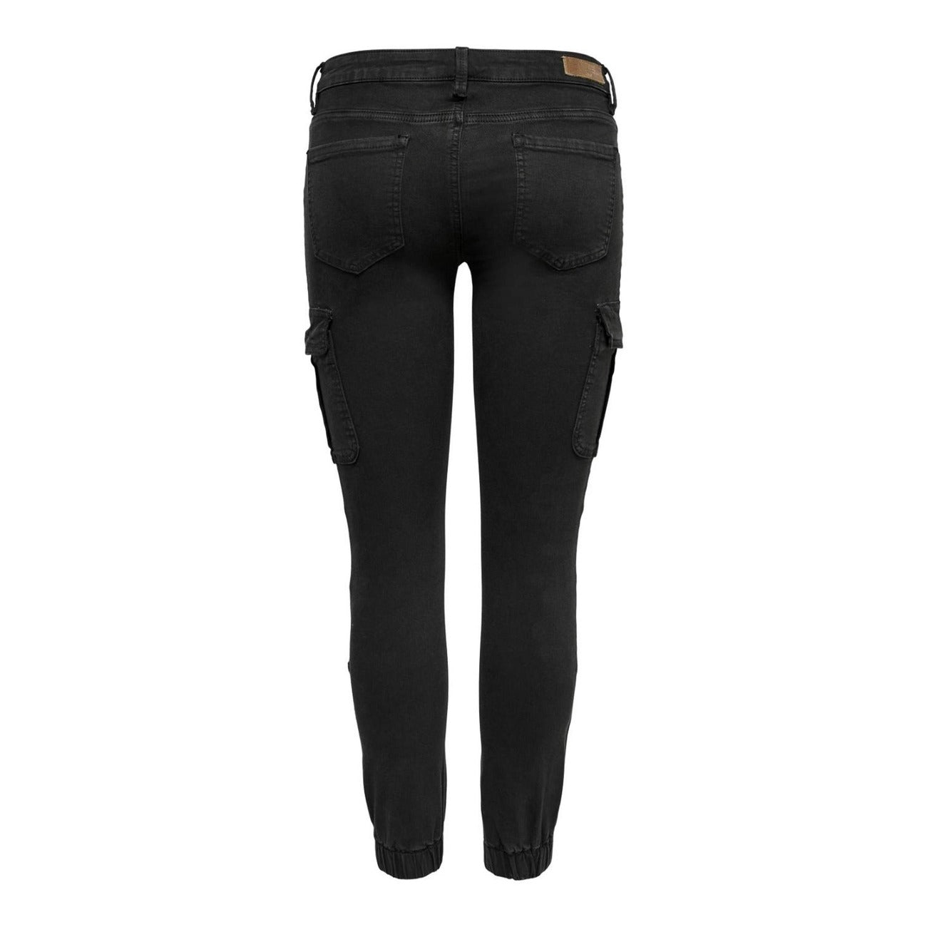 Jeans Donna Only Nero Con Zip E Bottone Elasticizzati 98 Cotone 2 Elastan