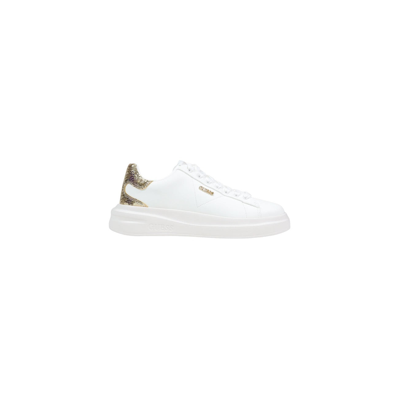 Guess Sneakers Donna Bianche Pelle Lacci Sportive Primavera Estate