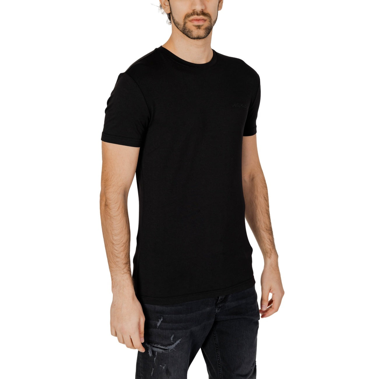 Antony Morato T Shirt Uomo Nero Girocollo Maniche Corte Cotone Modal
