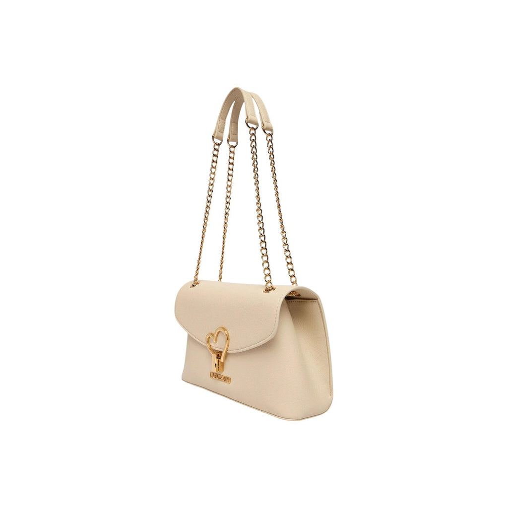 Love Moschino Borsa Donna Beige Piccola A Tracolla In Ecopelle