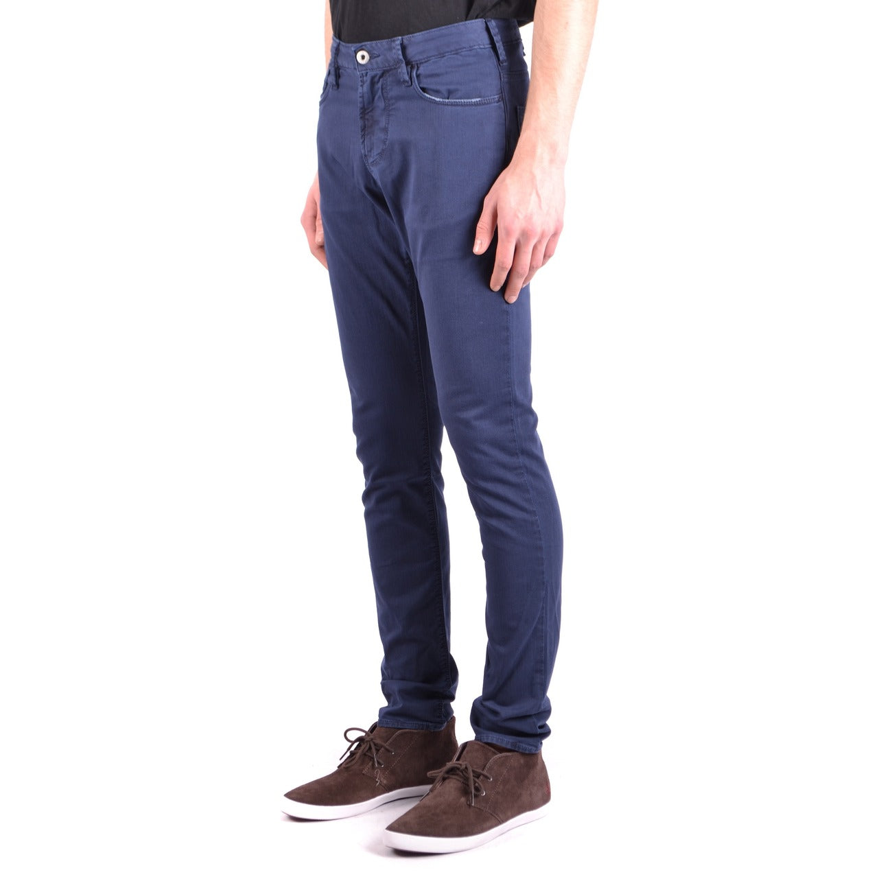 Jeans Uomo Armani Jeans Blu Cotone Elasticizzato Primavera Estate