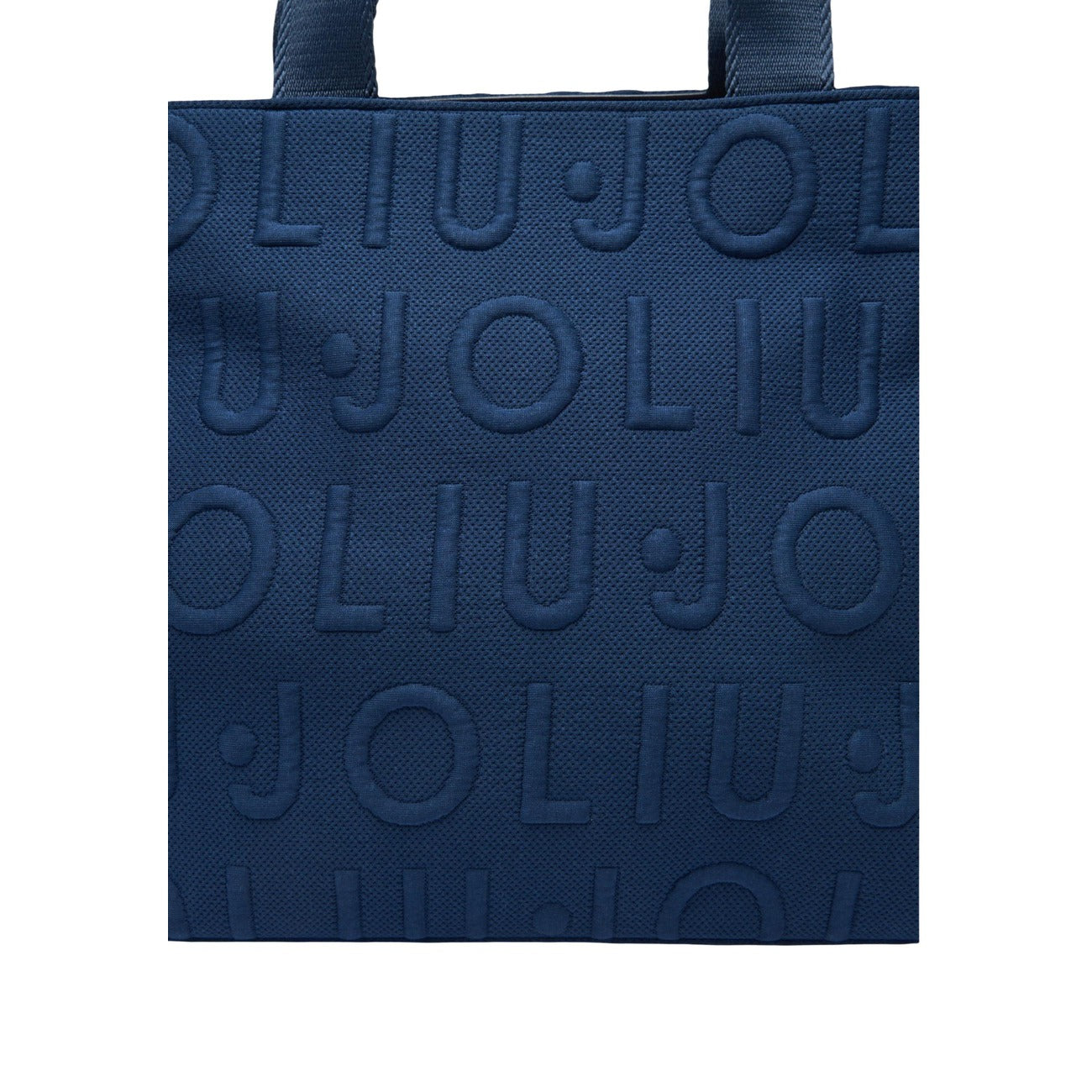 Liu Jo Borsa Donna Tote Blu Con Tracolla Logo Bubble 41x30x10cm