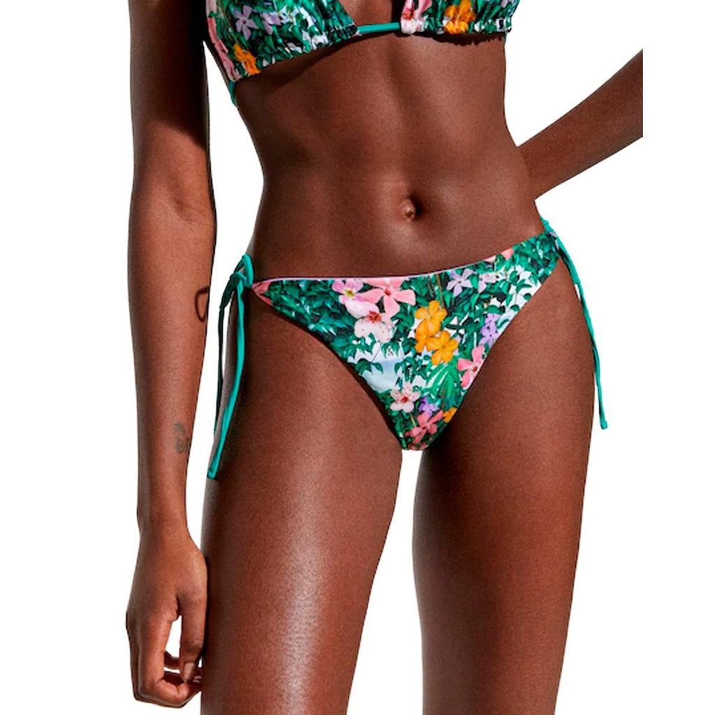 Costume Intero Donna Desigual Verde Floreale Con Lacci