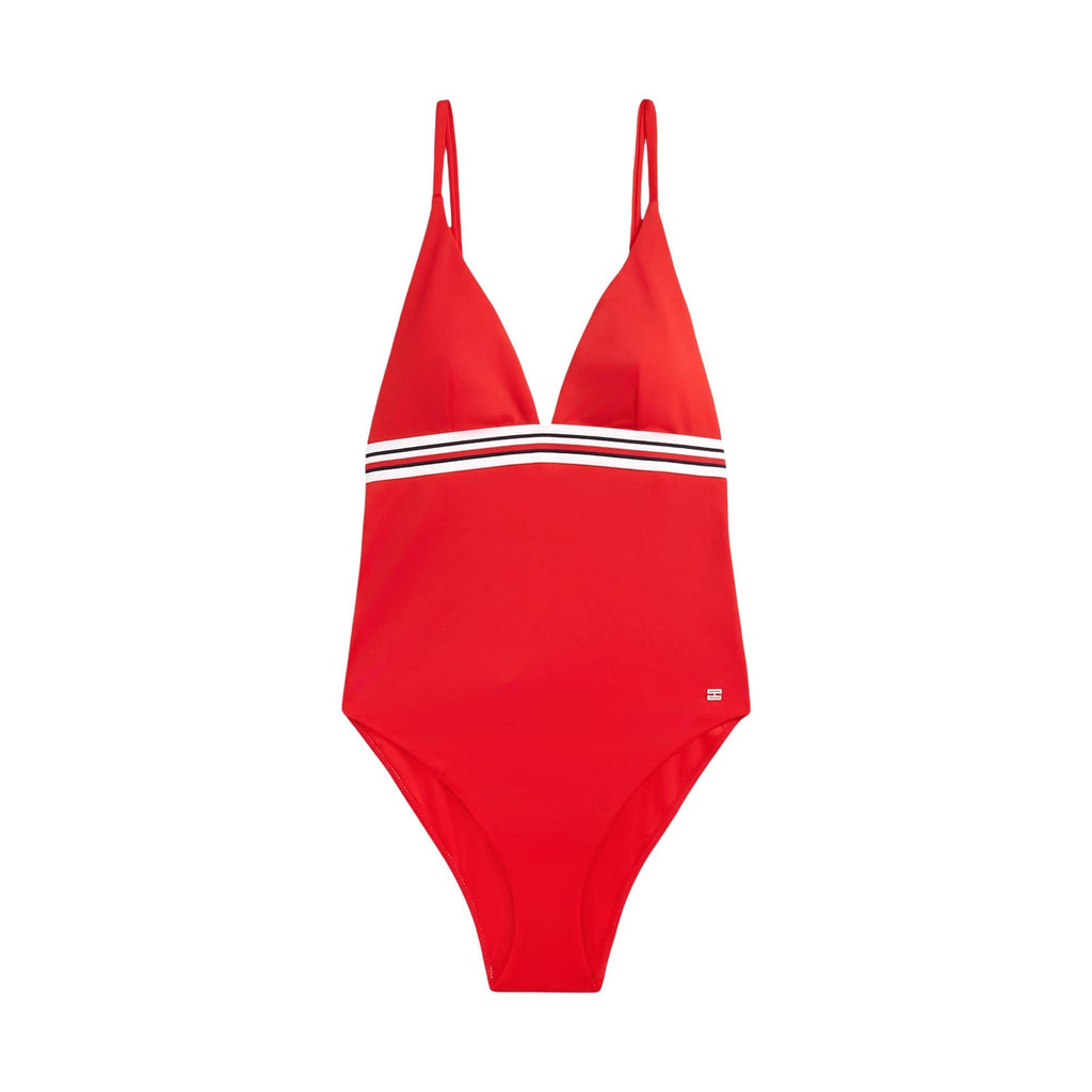 Tommy Hilfiger Costume Donna Rosso Triangle A Spalline